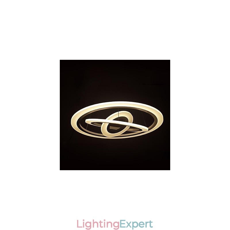 75 Watt Modern Contemporary Painting Acrylic Pendant Light