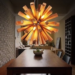 Pendant Lights Country Wood Bamboo
