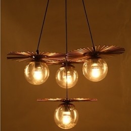 Art glass Ball Round Beanstalk Chandelier