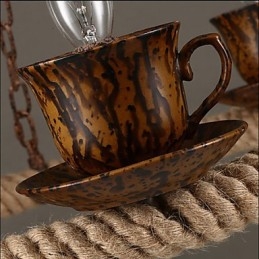 Ceramic Industry Wind Rope Chandelier RetroLron Chandelier Simple