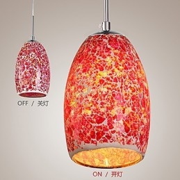 Traditional Classic Vintage Painting Metal Pendant Light