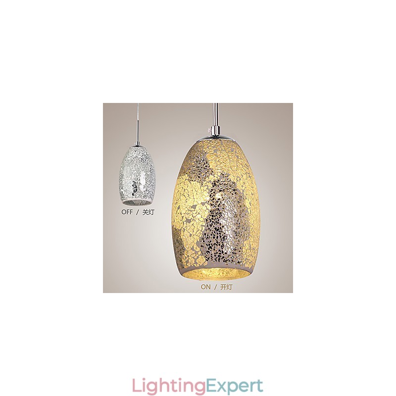 Traditional Classic Vintage Painting Metal Pendant Light
