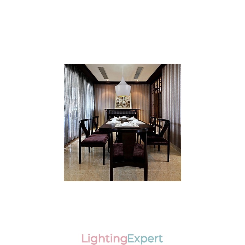 Modern Contemporary Retro Country Painting Metal Pendant Light