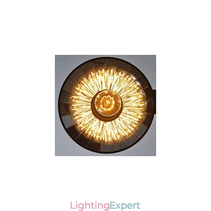 Pendant Lights Vintage 3 Lights ST64 Bulbs Included Up and Down system