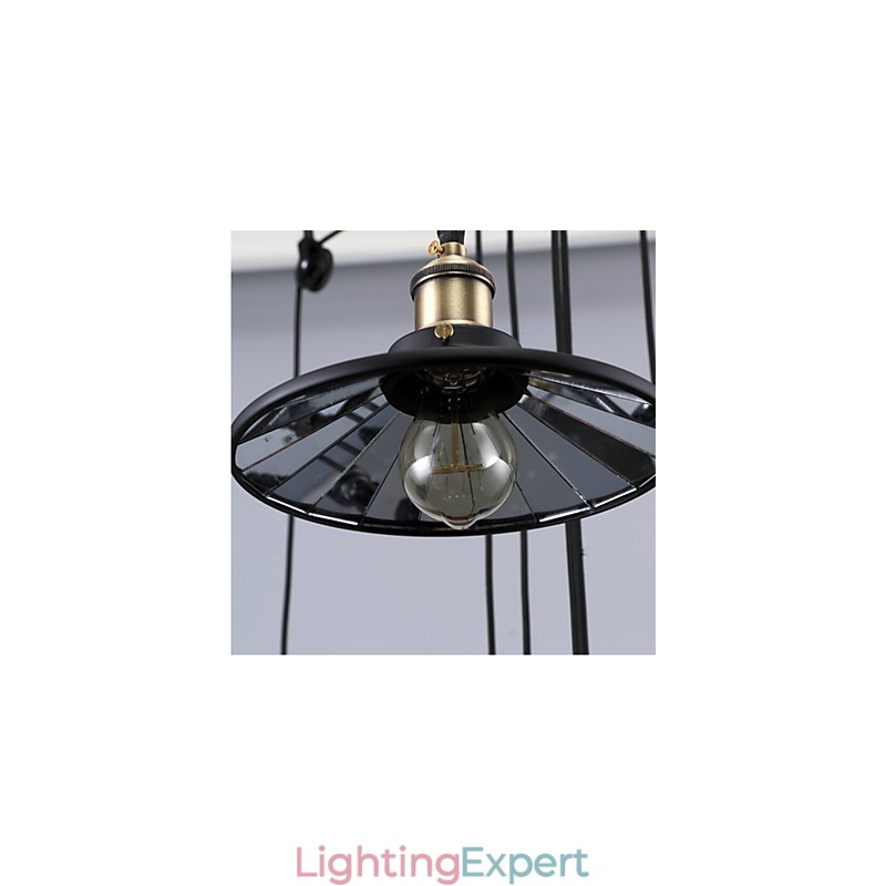 Pendant Lights Vintage 3 Lights ST64 Bulbs Included Up and Down system