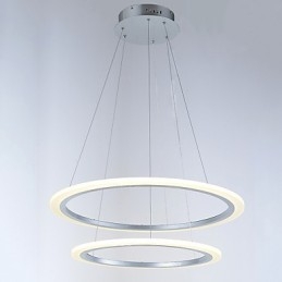 Modern 2 Ring Pendant Light Chandelier Lighting Fixtures with