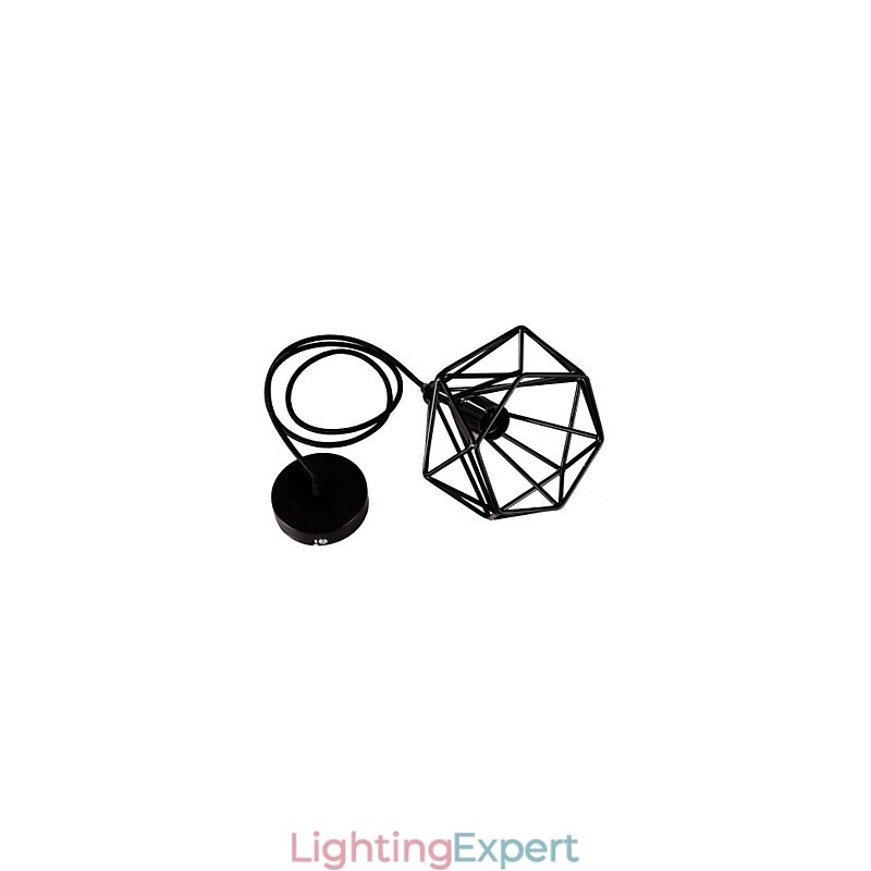 Retro Mini Style Painting Metal Pendant Light Garage