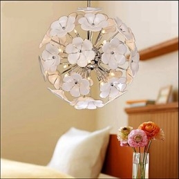 The Glass Ball Flower Garden Shops Warm Chandelier