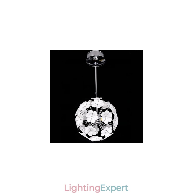 The Glass Ball Flower Garden Shops Warm Chandelier