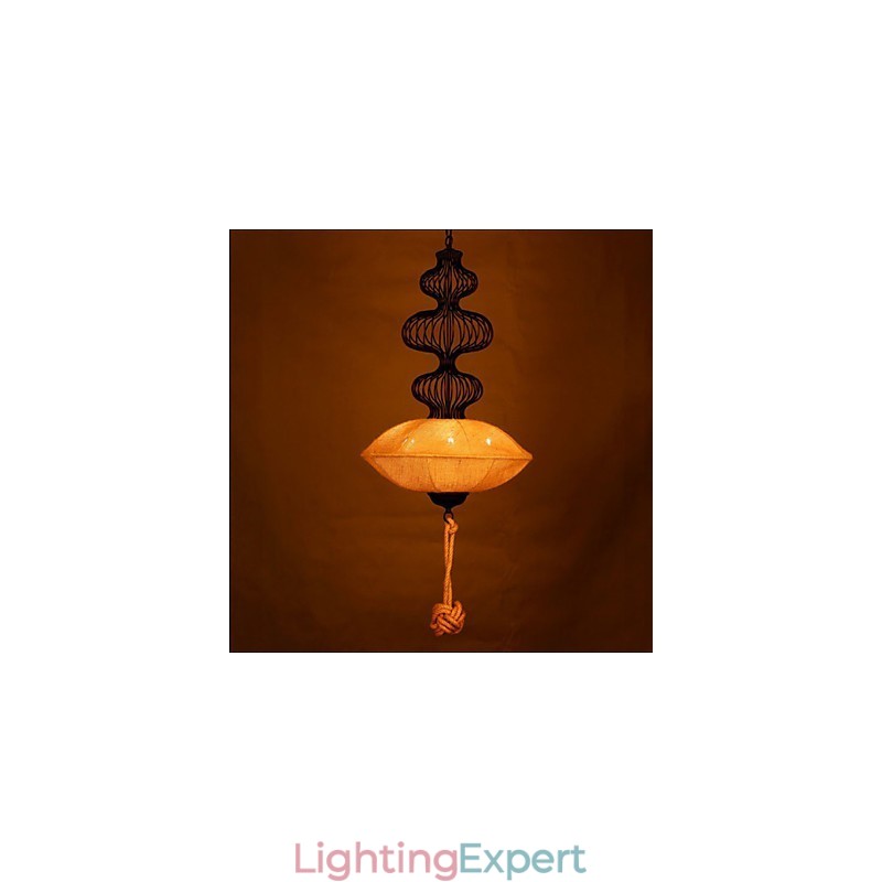 Nordic Retro Industrial Hemp Creative Birdcage Lamps
