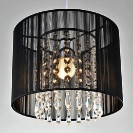 Modern Contemporary Crystal Chrome Metal Pendant Light