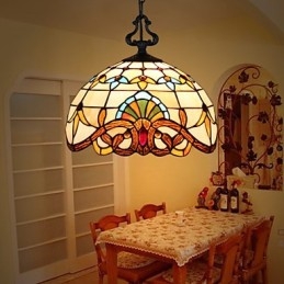 10 15㎡Chain Hoist 1 Meter European Pastoral Lamp Creative Art Glass Small Droplight