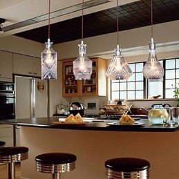 40W*4 Modern Contemporary Traditional Classic Vintage Island Metal Pendant Light