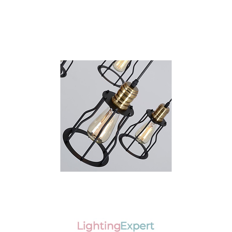 Vintage Edison Multiple Ajustable DIY Ceiling Lamp Light Pendant Lighting Chandelier Modern Chic Industrial Dining