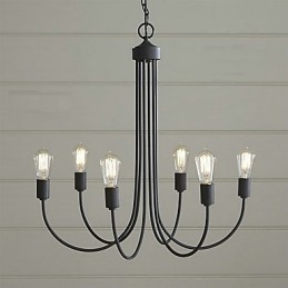 Country Painting Metal Chandelier