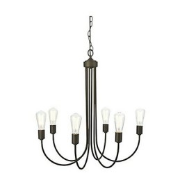 Country Painting Metal Chandelier