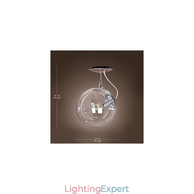 Modern Contemporary Globe Mini Style Anodized Pendant Light