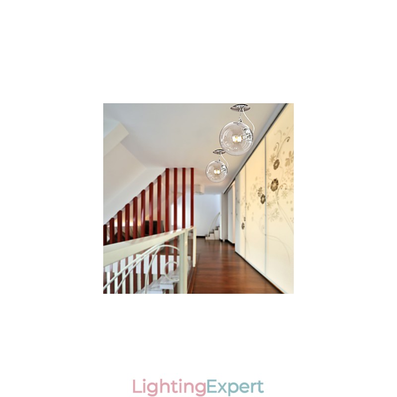 Modern Contemporary Globe Mini Style Anodized Pendant Light