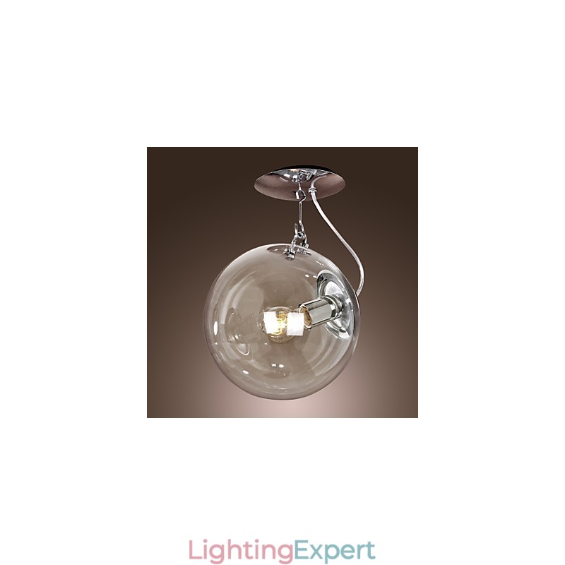 Modern Contemporary Globe Mini Style Anodized Pendant Light