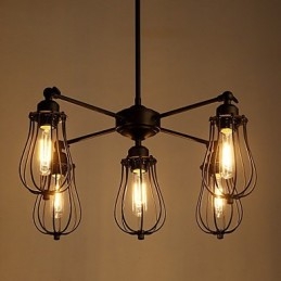 Pendant Lights Traditional Classic Rustic Lodge Retro Metal 5 Lights