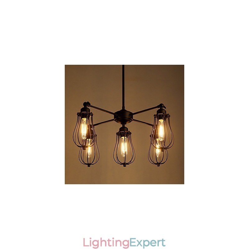 Pendant Lights Traditional Classic Rustic Lodge Retro Metal 5 Lights