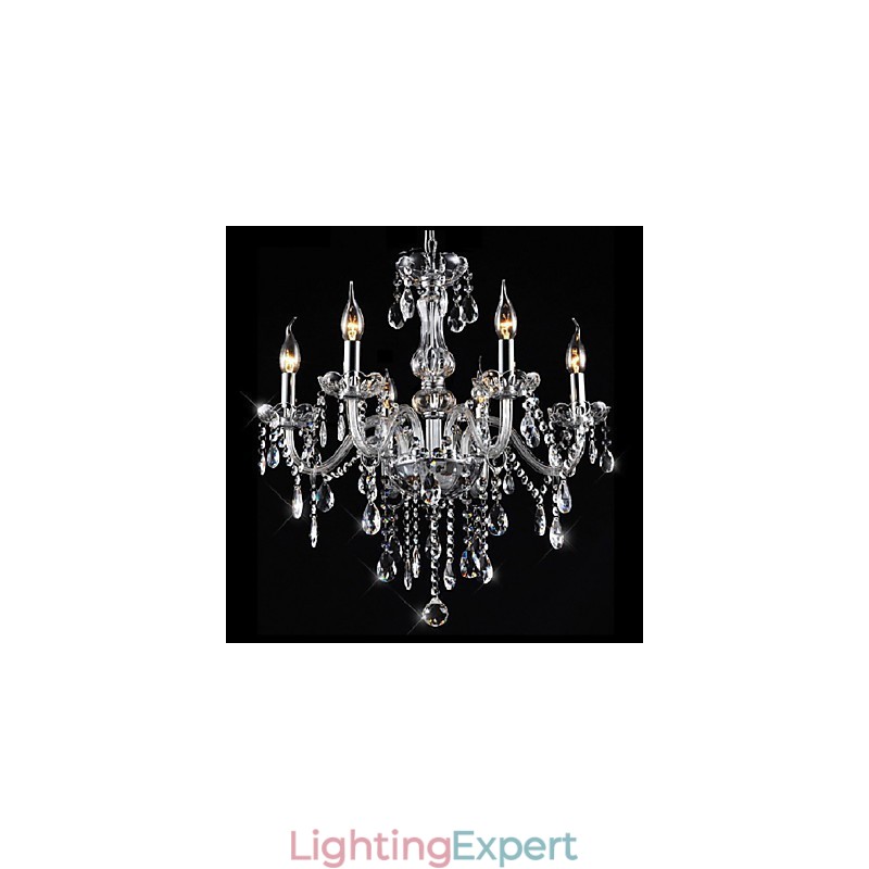 Traditional Classic Vintage Crystal Electroplated Crystal Chandelier