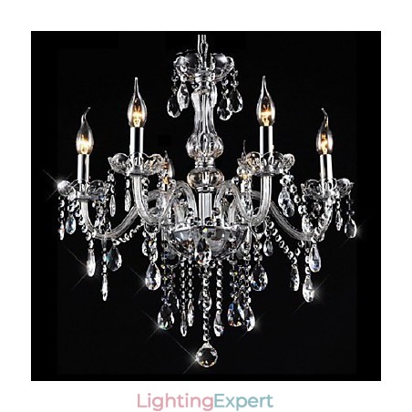 Traditional Classic Vintage Crystal Electroplated Crystal Chandelier