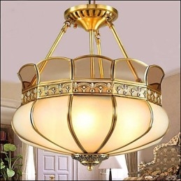 The Classical Copper Semi Ceiling lamp Copper Porch