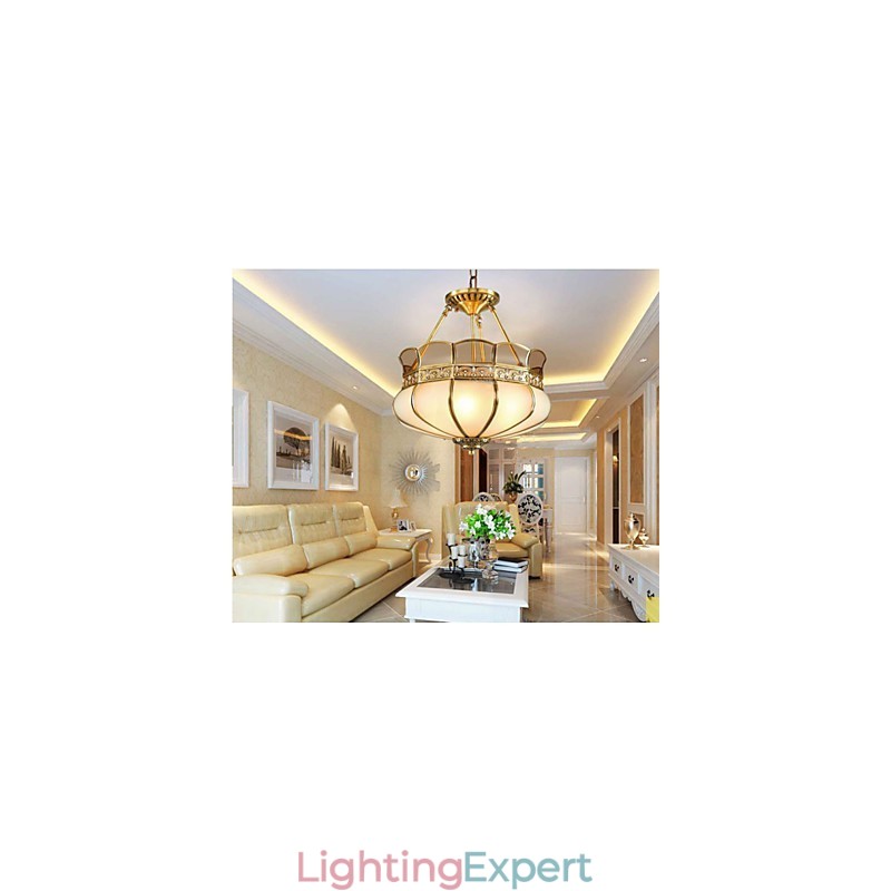 The Classical Copper Semi Ceiling lamp Copper Porch