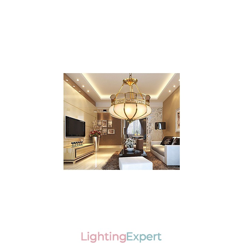 The Classical Copper Semi Ceiling lamp Copper Porch