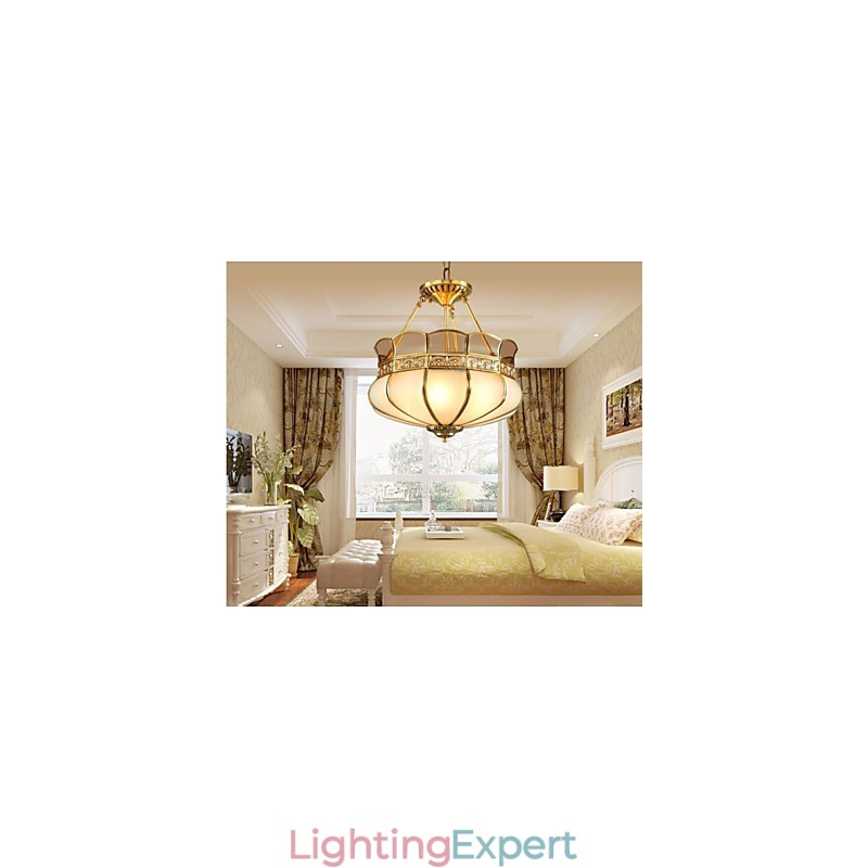 The Classical Copper Semi Ceiling lamp Copper Porch