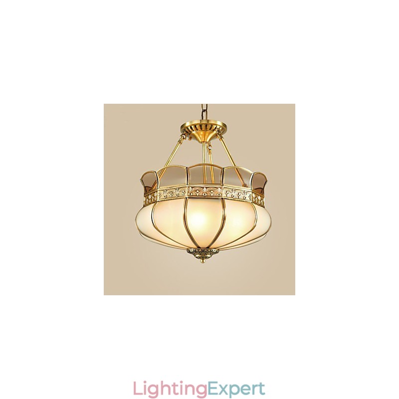 The Classical Copper Semi Ceiling lamp Copper Porch