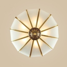 The Classical Copper Semi Ceiling lamp Copper Porch