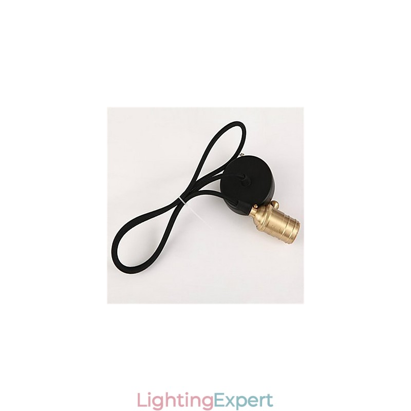 American Retro Minimalist Single Copper Chandelier Lamp