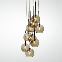 Country Mini Style Painting Metal Pendant Light