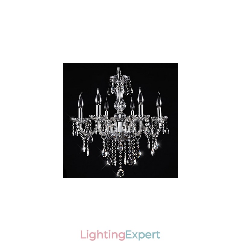 Traditional Classic Vintage Crystal Electroplated Crystal Chandelier