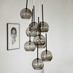 Country Mini Style Painting Metal Pendant Light