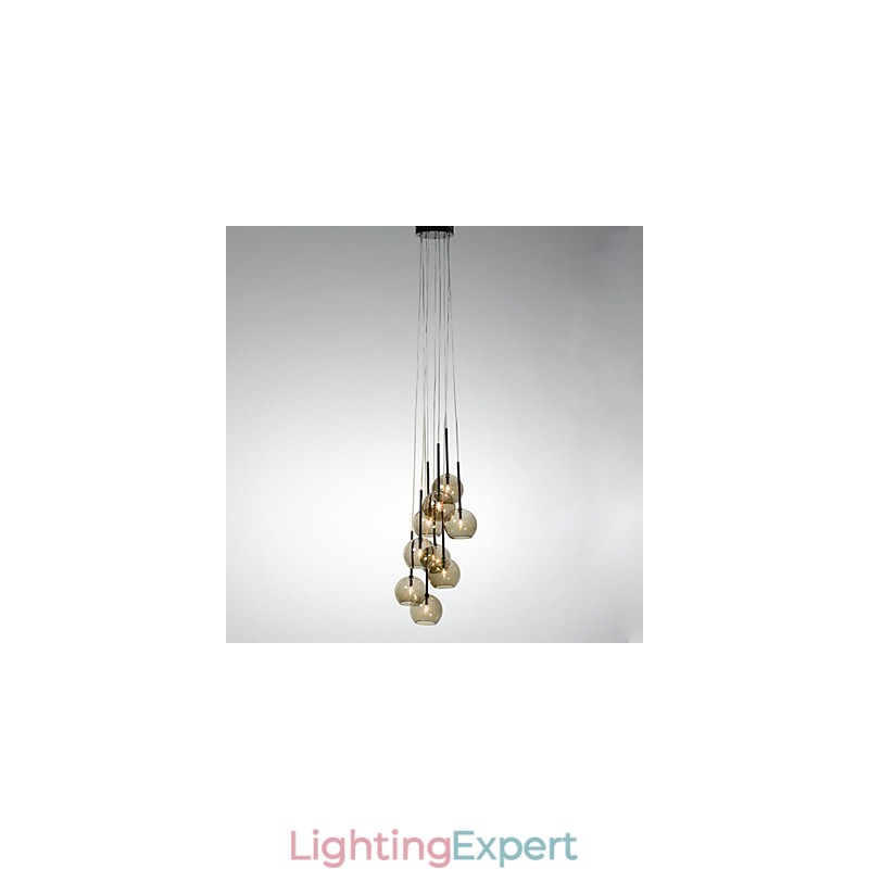 Country Mini Style Painting Metal Pendant Light