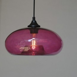 Modern Characteristic Pendant 1 Light With Transparent Shade