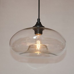 Modern Characteristic Pendant 1 Light With Transparent Shade
