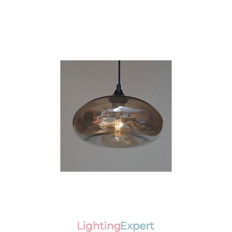 Modern Characteristic Pendant 1 Light With Transparent Shade