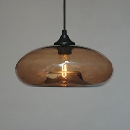 Modern Characteristic Pendant 1 Light With Transparent Shade