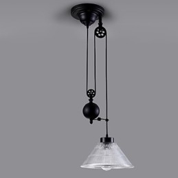 Vintage Pendant Light 1 Light Island Light Foyer pendants Metal + Galss