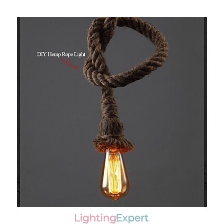 1 Light DIY Art Hemp Rope Light Creative Hemp Rope Droplight 1 Light DIY Art Hemp Rope Light Creative Hemp Rope Droplight