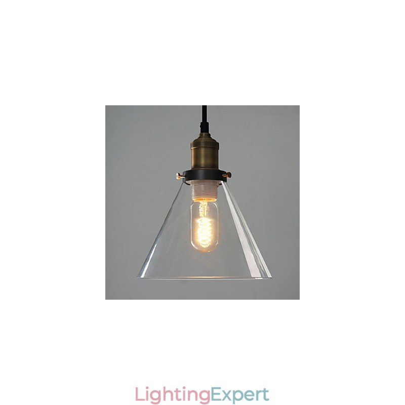 Traditional Classic Vintage Bowl Mini Style Painting Metal Pendant Light