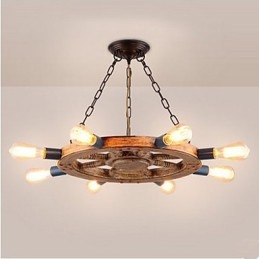 Nostalgic iron resin Chandelier