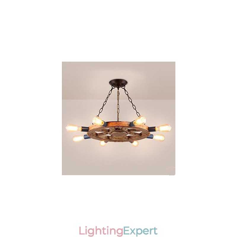 Nostalgic iron resin Chandelier