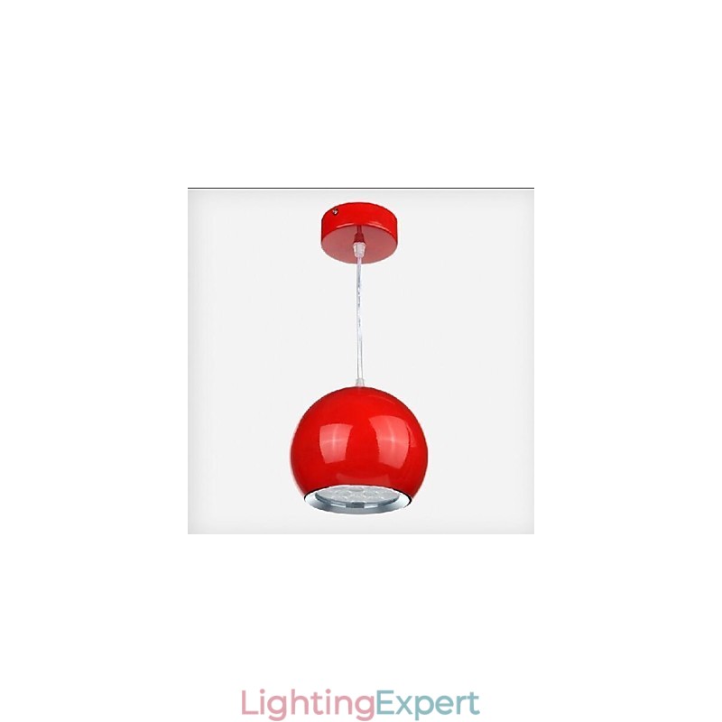 Modern Contemporary Globe Painting Metal Pendant Light