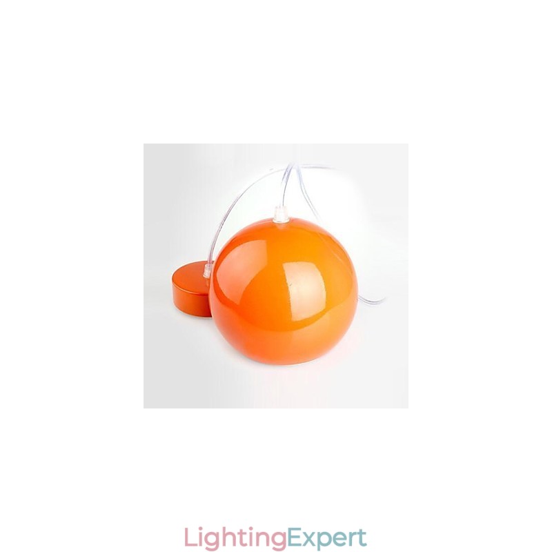 Modern Contemporary Globe Painting Metal Pendant Light