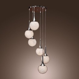Modern Contemporary Globe Electroplated Metal Flush Mount